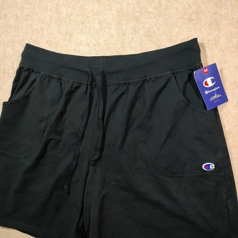 Champion Authentic Activewear Womens Drawstring Black Shorts -I